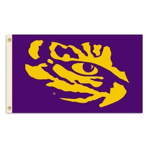 LSU Tigers NCAA Tiger Eye Logo Flag