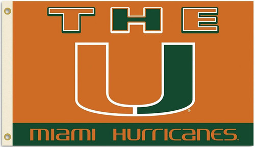 Miami Hurricanes NCAA The U Flag