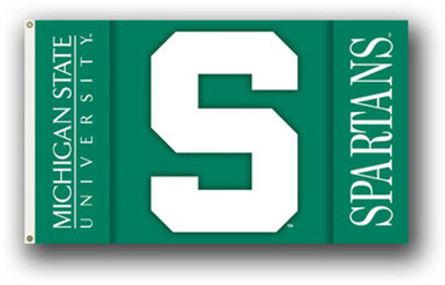 Michigan State Spartans 2-Sided 3 Ft X 5 Ft Flag