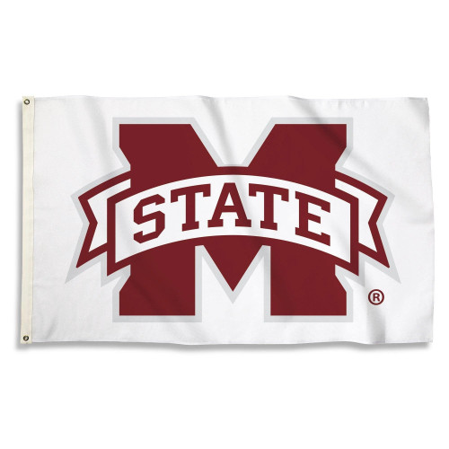 Mississippi State Bulldogs Flag - White