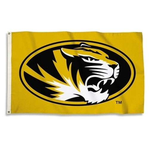 Missouri Tigers NCAA Mascot Logo Flag