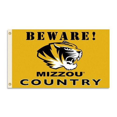 Missouri Tigers NCAA Beware Mizzou Country Flag
