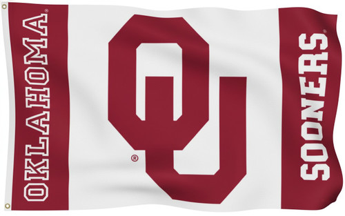 Oklahoma Sooners NCAA 3' x 5' - OU Logo - Wordmark Flag