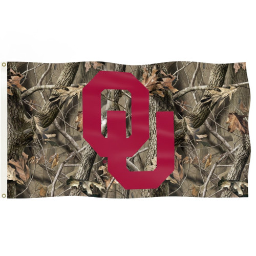 Oklahoma Sooners NCAA 3' x 5' Realtree Camo Flag