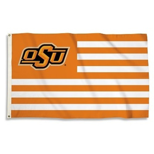 Oklahoma State Cowboys NCAA American Stripes Flag