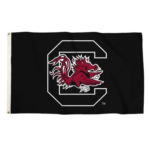 South Carolina Gamecocks NCAA 3' x 5' Black Logo Flag