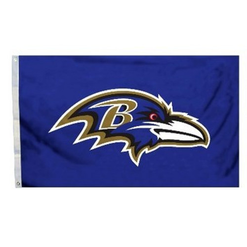 Baltimore Ravens 3 Ft X 5 Ft Flag Logo