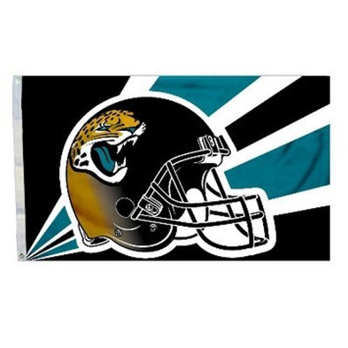 Jacksonville Jaguars 3 Ft X 5 Ft Flag Helmet