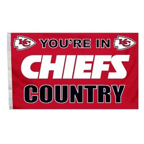 Kansas City Chiefs 3 Ft X 5 Ft Flag Chiefs Country