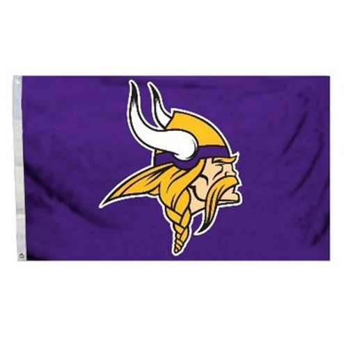 Minnesota Vikings 3 Ft X 5 Ft Flag Viking Logo NFL