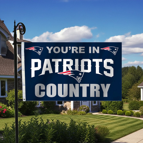 New England Patriots NFL Football Country Flag - with Grommets