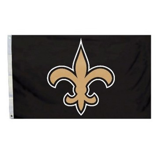 New Orleans Saints 3 Ft X 5 Ft Flag Black