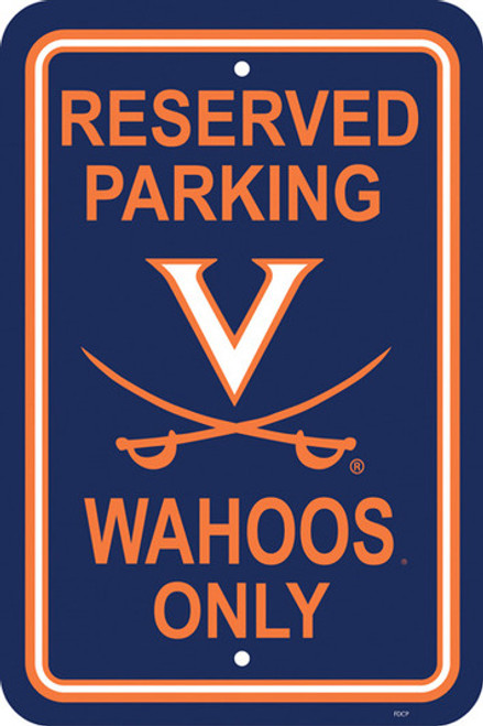 Virginia Cavaliers Parking Sign