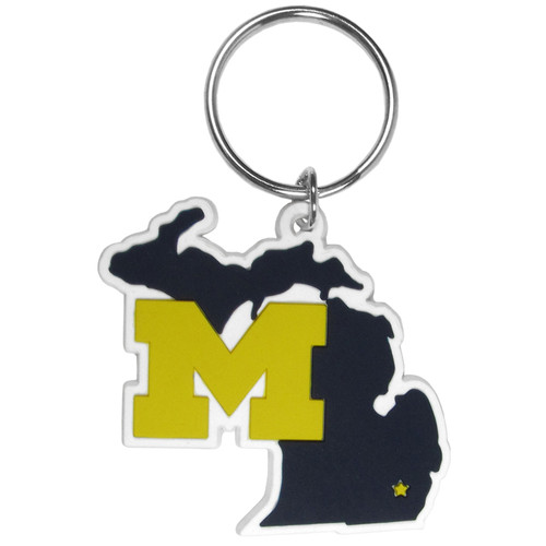 Michigan Wolverines Home State Flex Key Chain