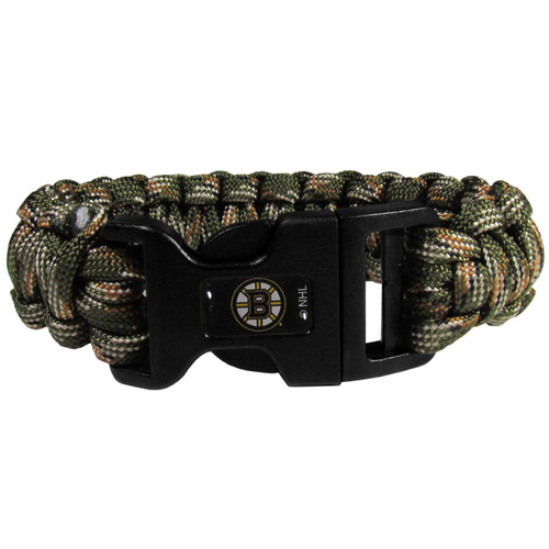 Boston Bruins Camo Survival Bracelet Green