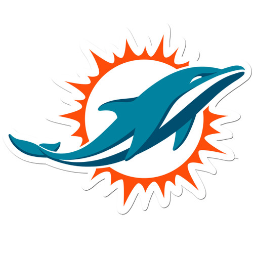 Miami Dolphins Large Auto Decal