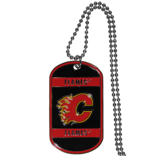 Calgary Flames Tag Necklace