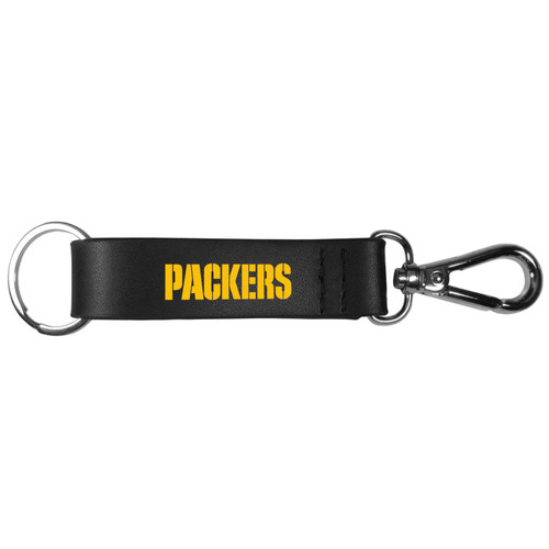 Green Bay Packers Black Strap Key Chain