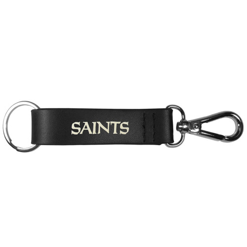 New Orleans Saints Black Strap Key Chain