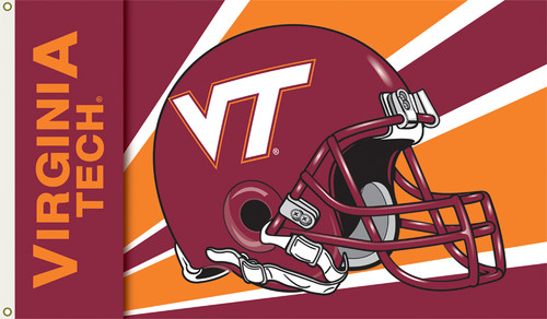 Virginia Tech Hokies NCAA Helmet Flag