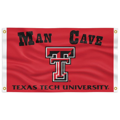 Texas Tech Red Raiders NCAA 3' x 5' Man Cave Flag Banner - Double T Logo - Texas Tech University