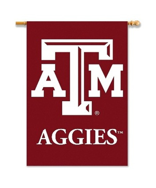 Texas A&M Aggies 2 Sided 28 X 40 Banner Flag