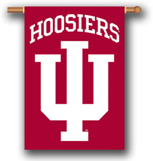 Indiana Hoosiers 2 Sided 28 X 40 Banner Flag