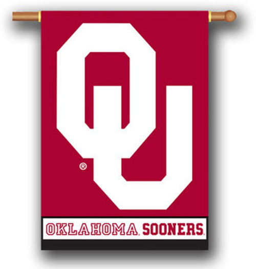 Oklahoma Sooners 2 Sided 28 X 40 Banner Flag