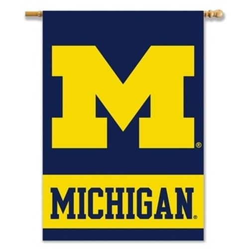 Michigan Wolverines 2 Sided 28 X 40 Banner Flag