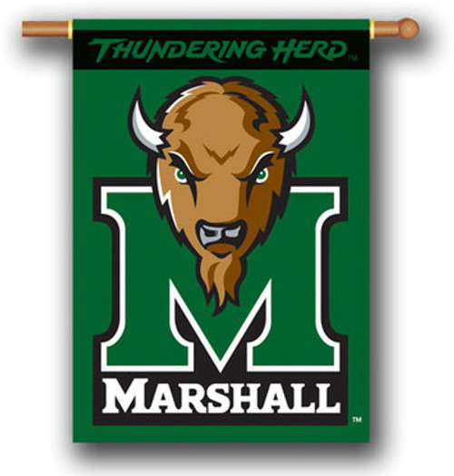 Marshall Thundering Herd 2 Sided 28 X 40 Banner Flag