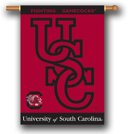 South Carolina Gamecocks 2 Sided 28 X 40 Banner Flag USC