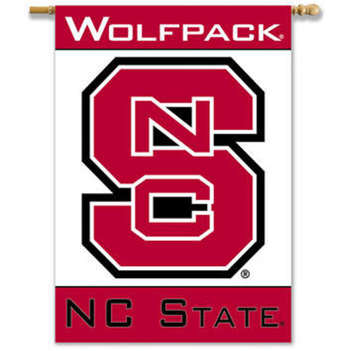 North Carolina State Wolfpack 2 Sided 28 X 40 Banner Flag