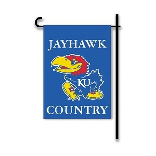 Kansas Jayhawks Country 2-Sided Garden Flag