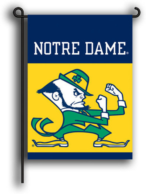 Notre Dame Fighting Irish 2-Sided Garden Flag Leprechaun