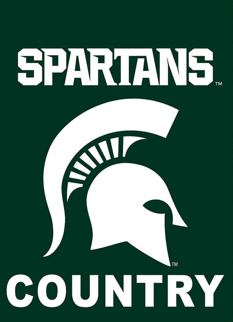 Michigan State NCAA Garden Window Flag Spartan Country