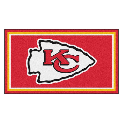 Kansas City Chiefs 3 ft x 5 ft Ultra Plush Area Rug