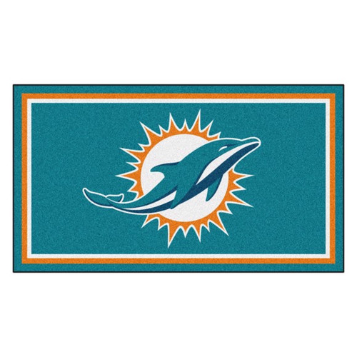 Miami Dolphins 3 ft x 5 ft Ultra Plush Area Rug