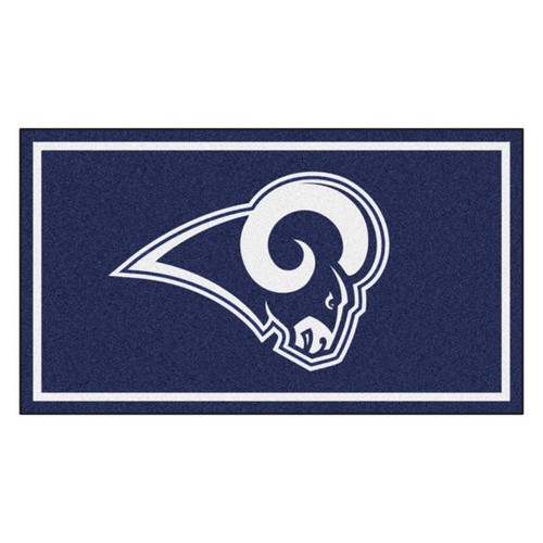 LA Rams 3 ft x 5 ft Ultra Plush Area Rug