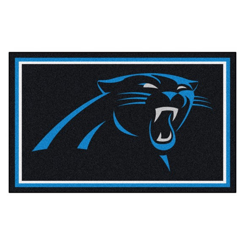 Carolina Panthers 4 ft x 6 ft Ultra Plush Area Rug Carolina Panthers 4 ft x 6 ft Ultra Plush Area Rug