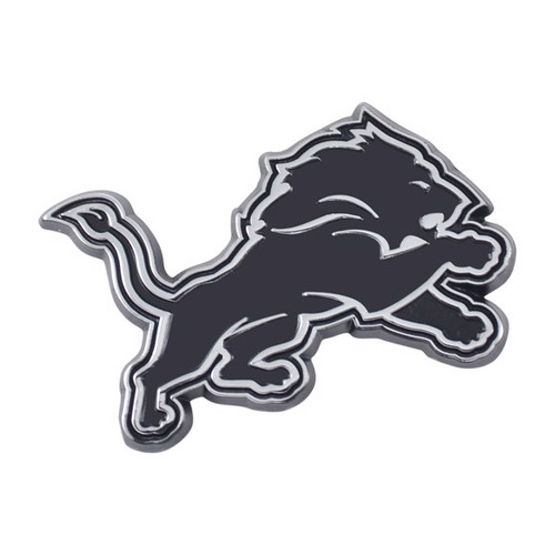 Detroit Lions Chrome Metal Emblem