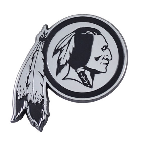 Washington Redskins NFL Chrome Metal Logo Emblem