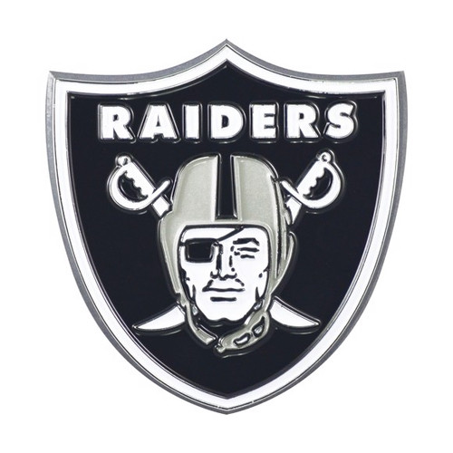 Oakland Raiders Metal Emblem Color
