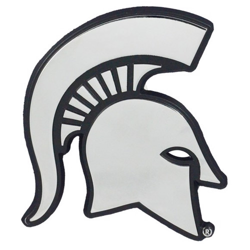 Michigan State Spartans Chrome Metal Emblem