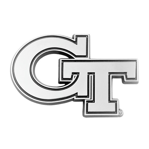 Georgia Tech Yellow Jackets NCAA Chrome Metal Logo Emblem