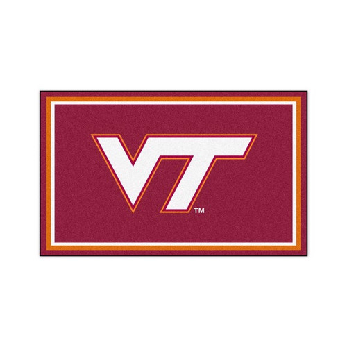 Virginia Tech 4' x 6' Ultra Plush Area Rug 