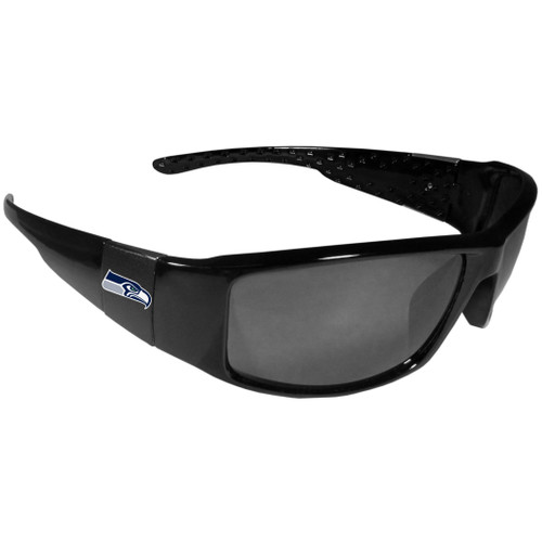 Seattle Seahawks Black Wrap Sunglasses 