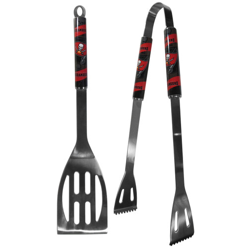 Tampa Bay Buccaneers 2 pc Steel BBQ Tool Set