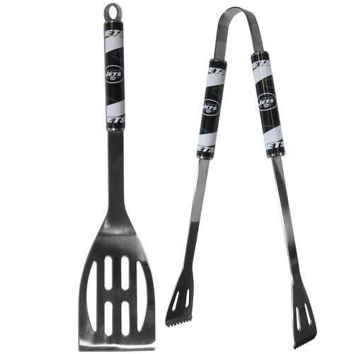 New York Jets 2 pc Steel BBQ Tool Set