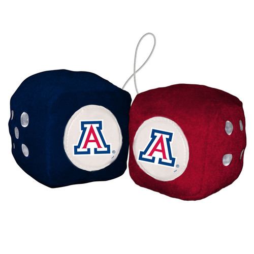 Arizona Wildcats Plush Fuzzy Dice