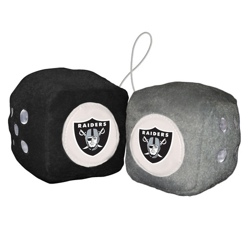 Las Vegas Raiders Plush Fuzzy Dice